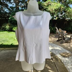 Classic White sleeveless blouse